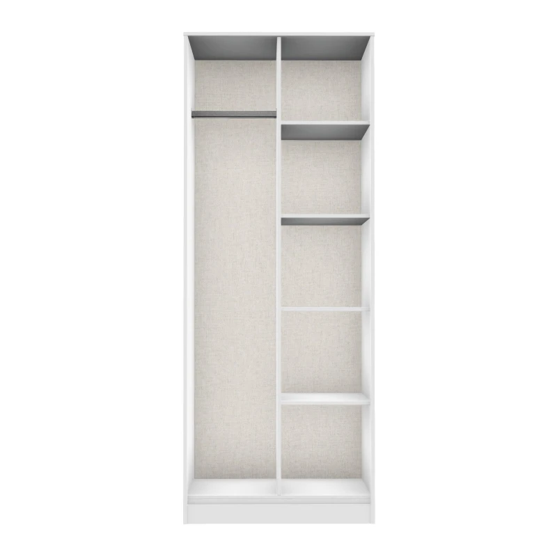 Image of Fuji Open Wardrobe In White Matt (Ready Assembled)