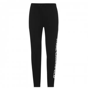 Image of KARL LAGERFELD Logo Jogging Bottoms - Black 09B