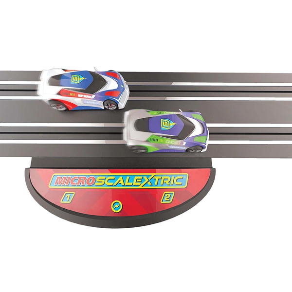 Image of Micro Scalextric Mains Powered Track Piece UK Plug