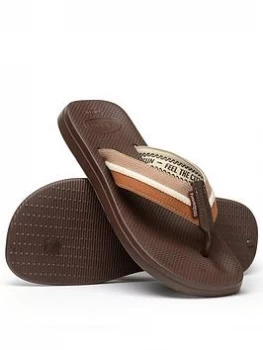 Image of Havaianas Urban Way Flip Flops - Dark Brown, Size 8, Men