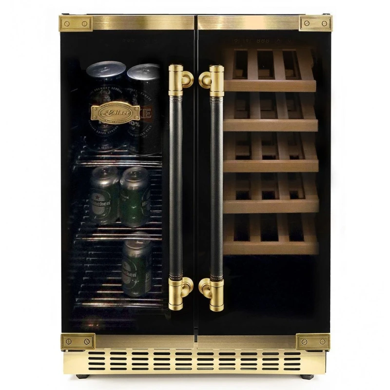 Image of Kaiser Appliances Art Deco Beer & Wine Cooler in Black Unisex