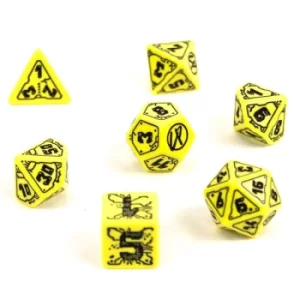 Image of Q-Workshop Cyberpunk Red: Danger Zone Poly Dice Set