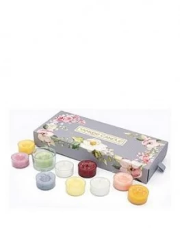 Image of Yankee Candle Garden Hideaway 10 Tea Light Candles And 1 Holder Scented Candle 100g