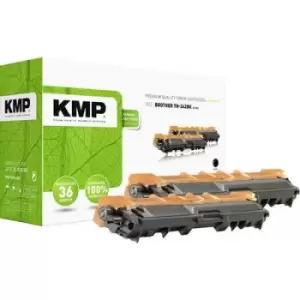 Image of KMP Toner cartridge 2 pack replaced Brother TN-242BK, TN242BK Compatible Black 5000 Sides B-T57D