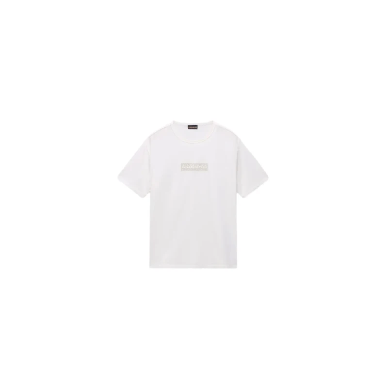 Image of Kid's T-Shirt Napapijri New Box Logo Blanc Unisex 14 ans