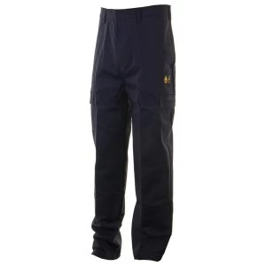 Image of Click Fireretardant Anit Static 36" Waist with Regular Leg Safety Trousers Navy Blue