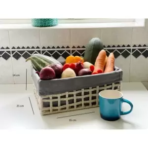 Image of Cotton Rope Storage Basket Medium 35 x 25 x 14 cm,Beige