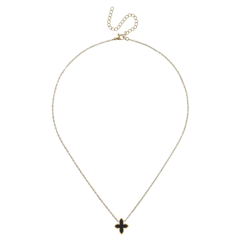 Image of Miso Flower Necklace - Gold Gold One Size