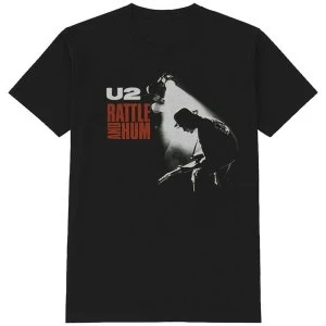Image of U2 - Rattle & Hum Mens Medium T-Shirt - Black