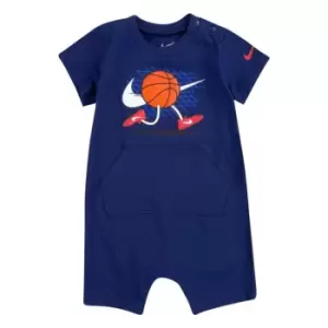 Image of Nike Short Sleeve Romper Baby Boys - Blue