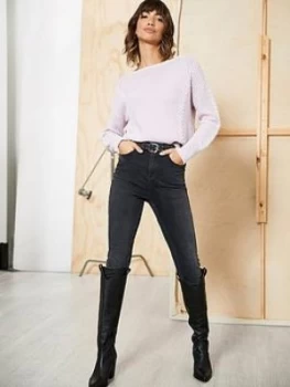 Image of Mint Velvet Cotton Cable Jumper