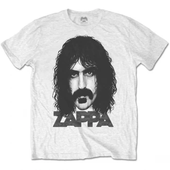 Image of Frank Zappa - Big Face Unisex Small T-Shirt - White