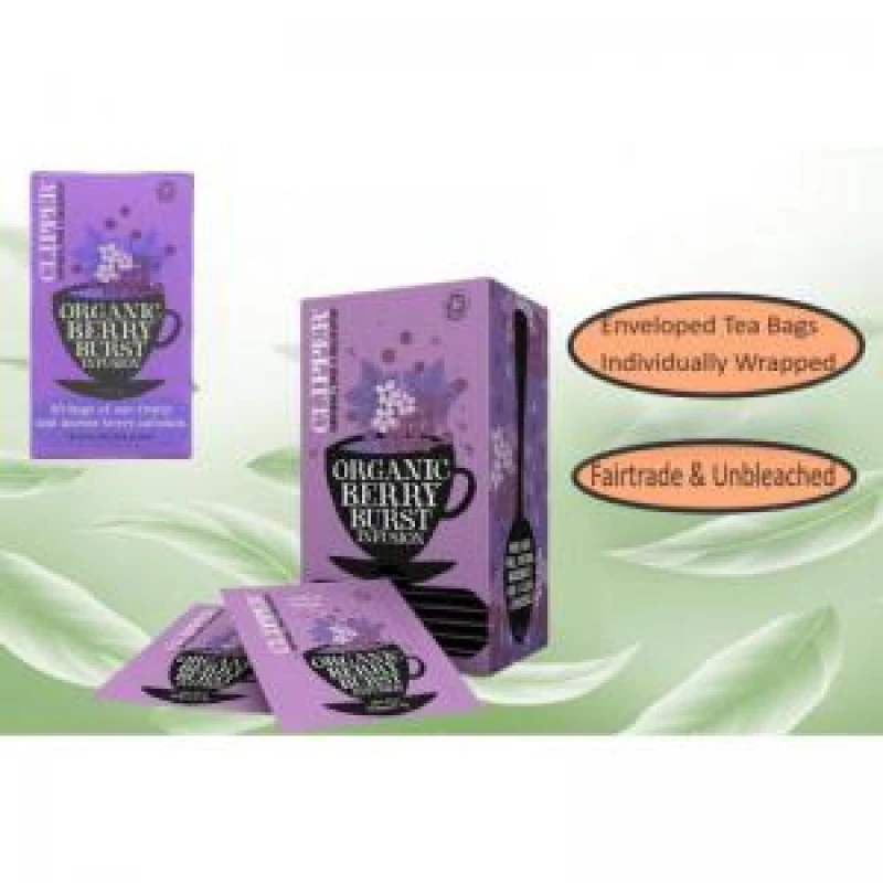 Image of Clipper Organic Infusion Berry Burst 25 Envelopes - PACK 6 NWT516P NWT516P