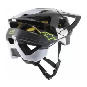 Image of Alpinestars Vector Tech Mips Helmet - Pilot Black White Cool Gray Gloss - Ap87011209M