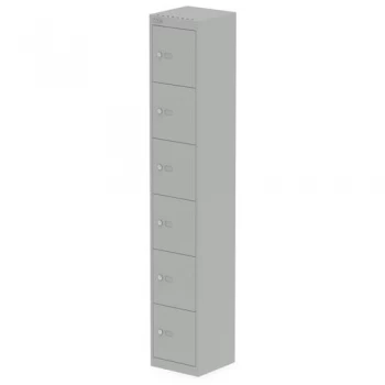 Image of Bisley 6 Door Locker - Grey