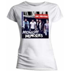Image of One Direction Midnight Memories White T Shirt Medium