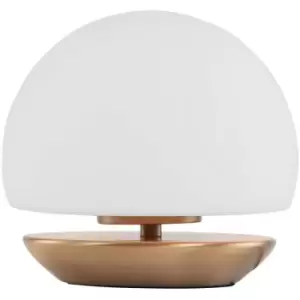 Image of Sienna Lighting - Sienna Ancilla Globe Table Lamp Bronze Brushed, Glass Matt