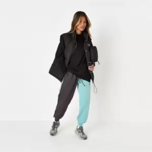 Image of Missguided Mg Colourblock Joggers Coord - Multi