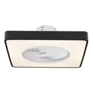 Image of Cristal Record Monic LED Ceiling Fan 40W 2500 Lm CCT Hidden Blades Square