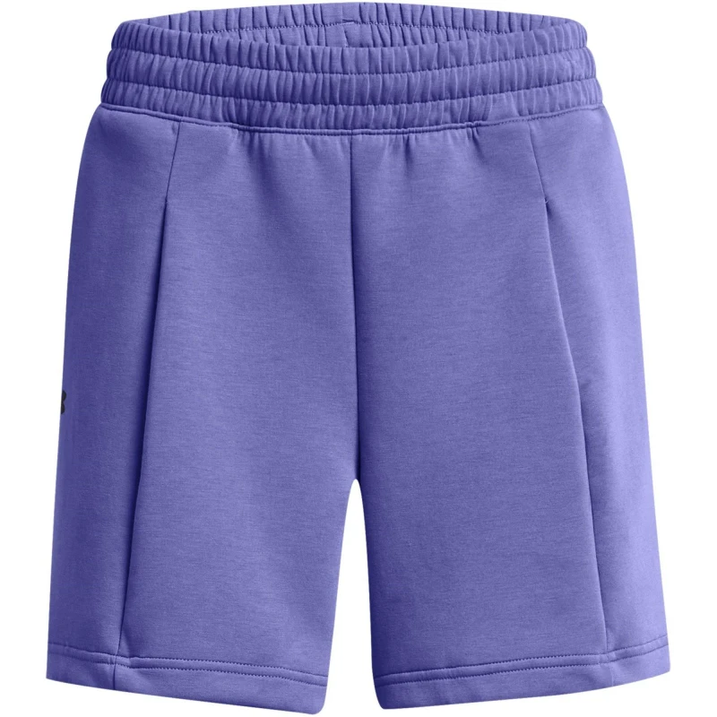 Image of Under Armour Womens Fleece Performance Gym Shorts Purple female 8 (XS)