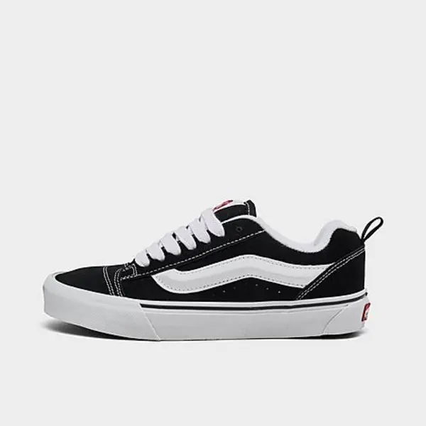 Image of Vans Knu Skool Trainers Black True White, 4