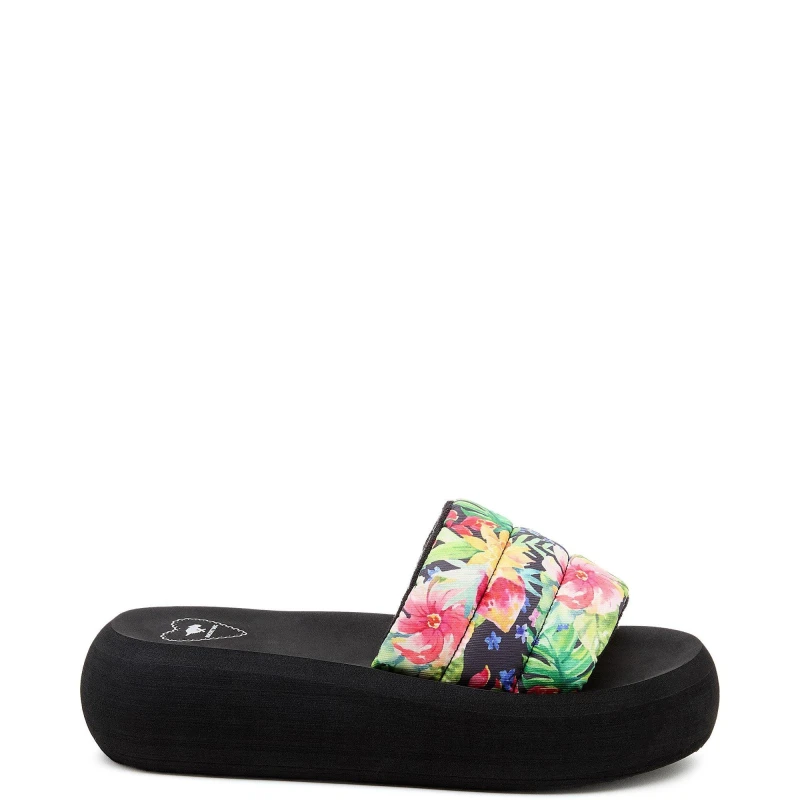 Image of Rocket Dog Womens Splash Bahama Platform Sandals UK Size 5 (EU 38) Black multi RKD292-BLKMUL-5