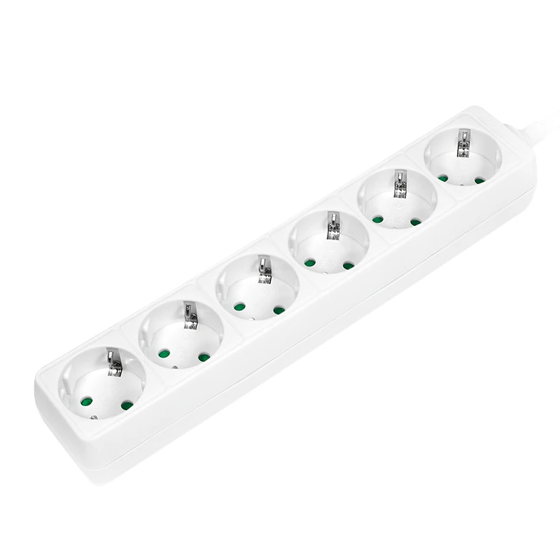 Image of LogiLink LPS238 power extension 1.5 m 6 AC outlet(s) Indoor White