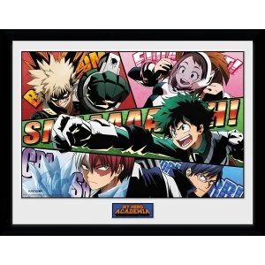 Image of My Hero Academia Powers Framed Collector Print