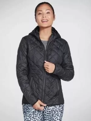 Image of Skechers Everyday Padded Jacket, Black, Size L, Women