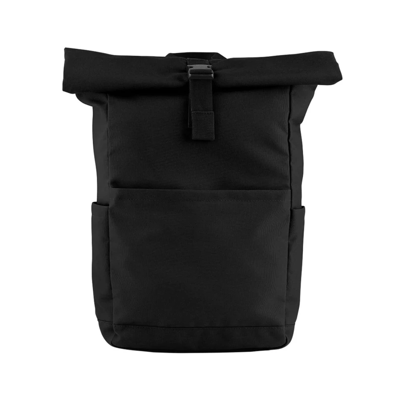 Image of Bagbase Mens EveryWear Roll Top 18L Backpack in Black Male