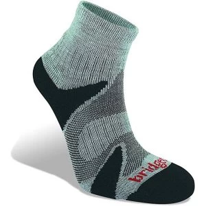 Image of Bridgedale TRAIL SPORT Lightweight Merino Cool Comfort Mens - Medium Silver / Black