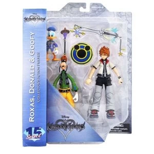 Image of Roxas Donald And Goofy Kingdom Hearts Action Figure