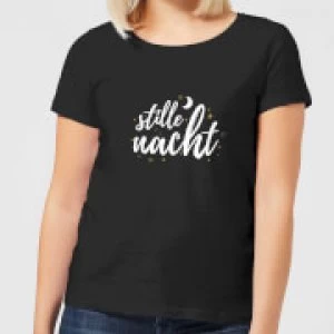 Image of Stille Nacht Womens T-Shirt - Black - 5XL
