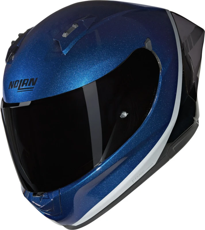 Image of Nolan N60-6 Sport Verniciatura Speciale Helmet, black-blue-silver, Size M for Men