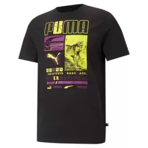 Image of Puma International T Shirt Mens - Black