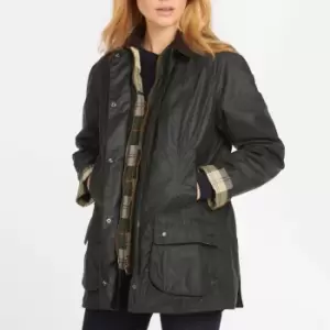 Image of Barbour Womens Beadnell Wax Jacket - Sage - UK 20