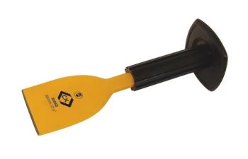 Image of T3086S Electricians Bolster Chisel With Grip Hand Guard 55mm - CK