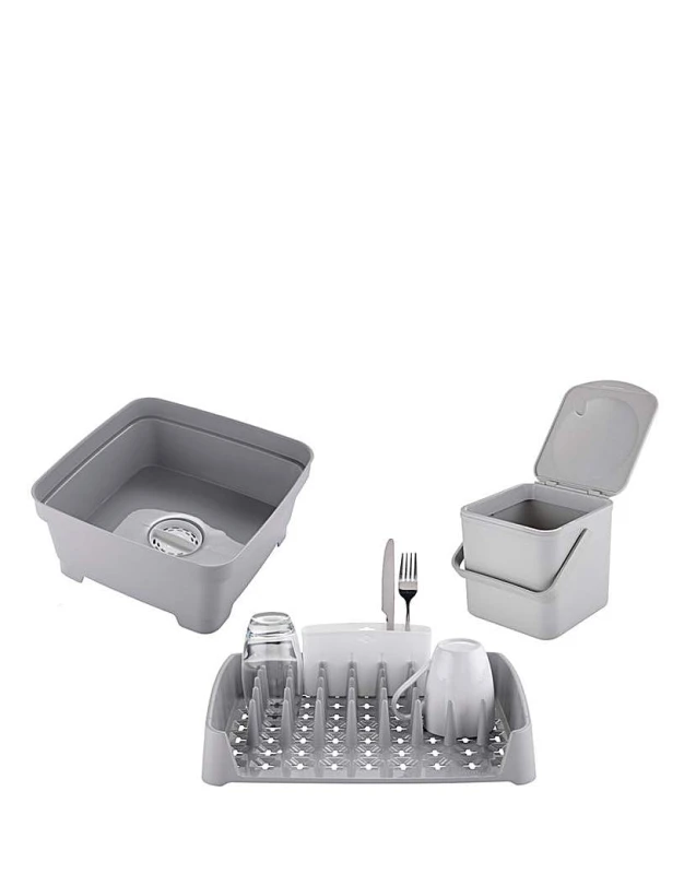 Image of Minky Minky Grey Kitchen Caddy Bundle Grey - Minky Grey MP82601