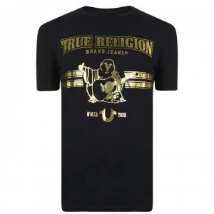 Image of True Religion Foil World Tour T Shirt - Black