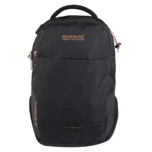 Image of Regatta Unisex Adult Oakridge 20L Backpack (One Size) (Black/Rose Gold)