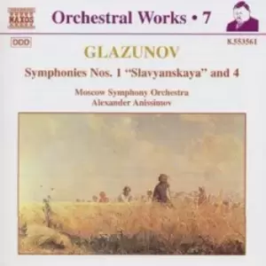Image of Gluzinov Symphonies Nos 1 by Alexander Konstantinovich Glazunov CD Album