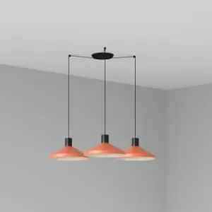 Image of Faro KOMBO - Cluster Pendant Ceiling Light Orange, E27