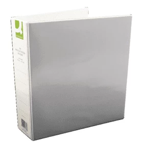 Image of Q Connect Presentation 50mm A4 White 4D Ring Binder Pack of 6 KF0133