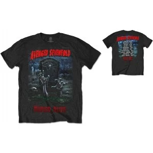 Image of Avenged Sevenfold Buried Alive Tour 2012 with Back Printing Mens Large T-Shirt - Black