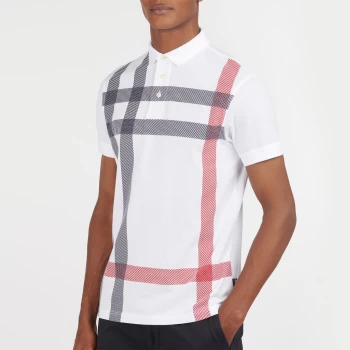 Image of Barbour Mens Blaine Polo Shirt - White - M