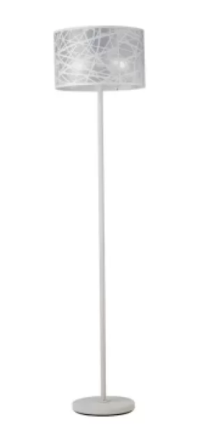 Image of BATIK Floor Lamp with Shade White 40x168cm