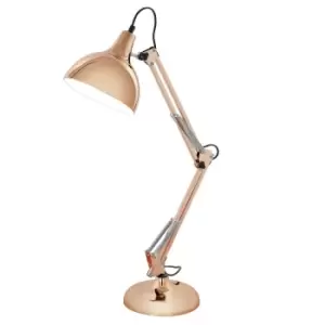 Image of Table Desk Lamp Colour Copper Adjustable In Line Switch Bulb E27 1x40W