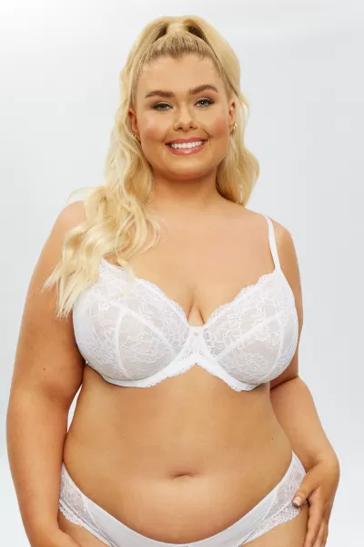 Image of Ann Summers Sexy Lace Planet Fuller Bust DD+ Non Pad White White