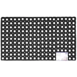 Image of Rondo Rubber Ring Heavy Duty Outdoor Contract Door Mat, 50 x 100cm - JVL