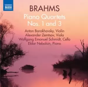 Image of Brahms Piano Quartets Nos 1 and 3 by Johannes Brahms CD Album